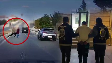 Trafikteki taşlı saldırgan yakalandı