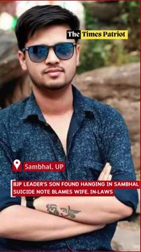 BJP Leader’s Son Found Hanging in Sambhal; Suicide Note Blames Wife, In-Laws