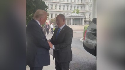 Trump Gives Warm Welcome to Israeli PM Netanyahu at White House: “Very Confident!”
