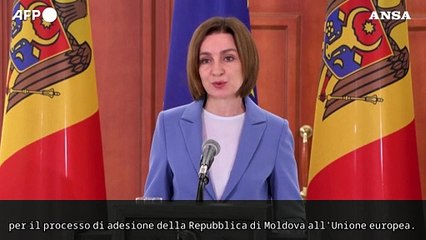 Moldavia, Sandu: "Dalle elezioni un mandato forte per adesione a Ue'"