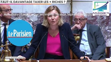 Actualités : Taxation par les impôts (France,Septembre 2025)