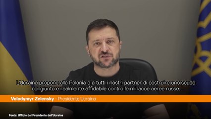 Ucraina, Zelensky "Proponiamo alla Polonia uno scudo aereo congiunto"
