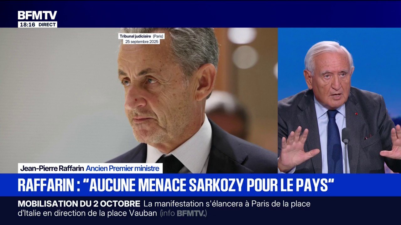 Condamnation de Nicolas Sarkozy: "Je pense que c'est une mauvaise décision, un mauvais droit", déclare Jean-Pierre Raffarin