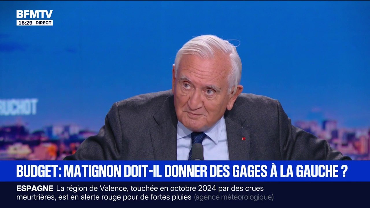 Interrogé sur une éventuelle déception vis-à-vis de François Bayrou, Jean-Pierre Raffarin, ancien Premier ministre répond: "Non, je le connais depuis longtemps"