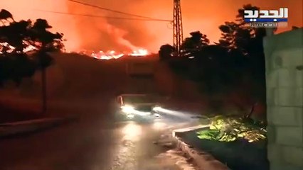 بالفيديو: انهيار مراسلة قناة فضائية بسبب حرائق لبنان