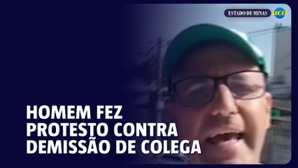 Homem que fechou trânsito em Contagem fazia protesto em demissão de amigo