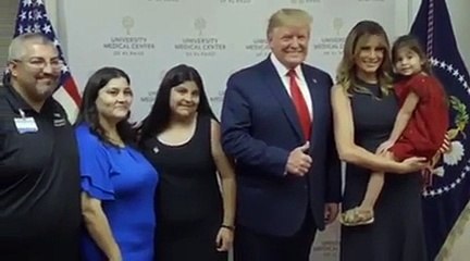 شاهدي ميلانيا ترامب بفستانٍ كحلي يفضحها أمام الكاميرات