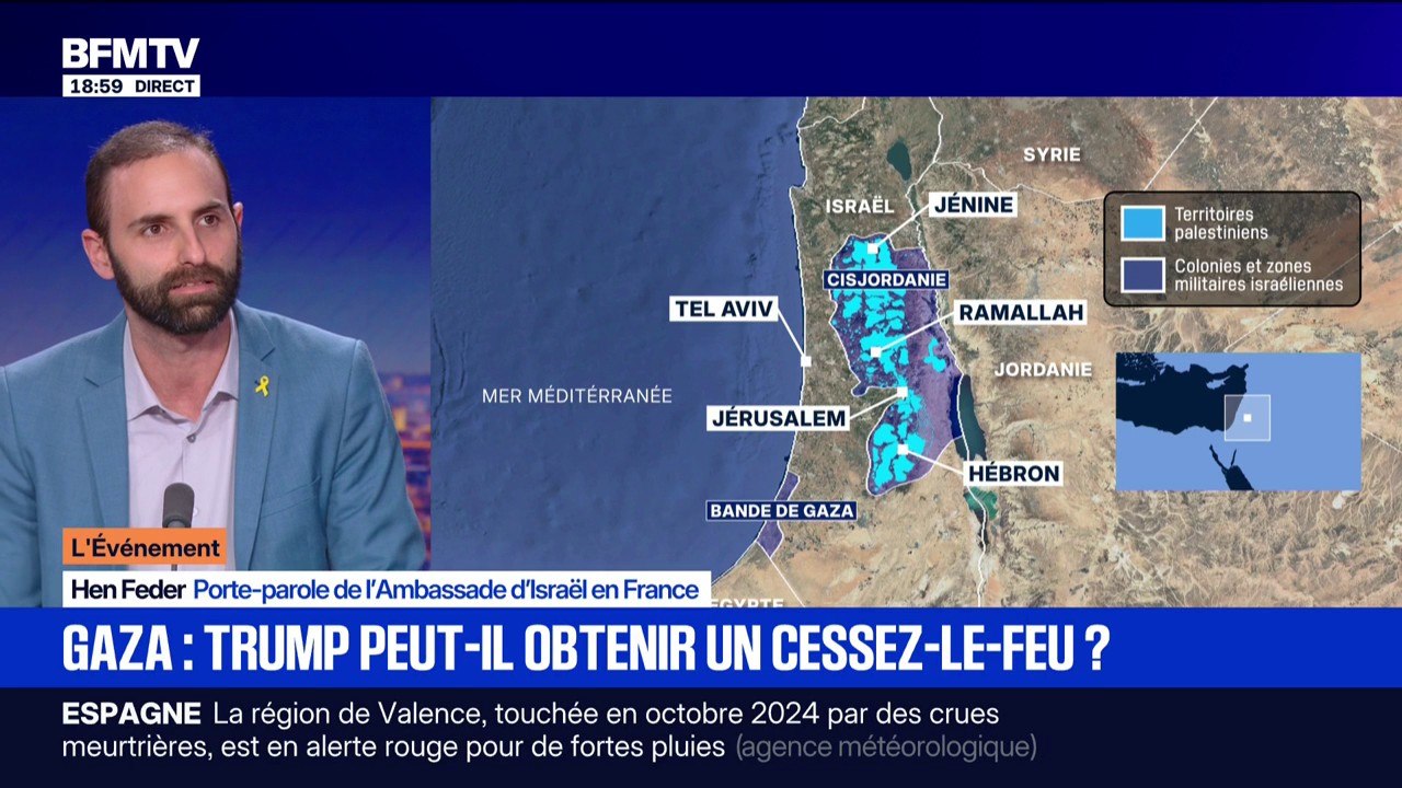 Vers un accord de paix à Gaza? "Il y a une volonté énorme de la part d'Israël d'en finir avec cette guerre", assure le porte-parole de l'ambassade d'Israël en France