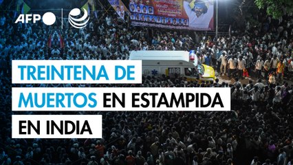 Una treintena de muertos en una estampida en India