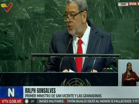 Primer Min. Gonsalves afirma que San Vicente y las Granadinas alza su voz contra retórica bélica