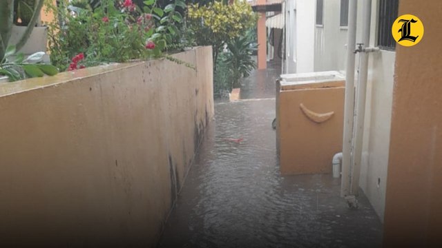 Fuertes lluvias provocan inundaciones en varios sectores de Santiago