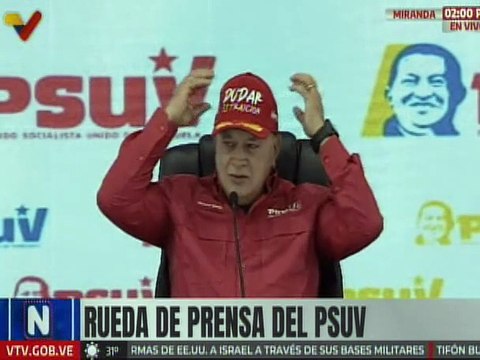 Sec. Gral. Cabello: Aviones y tanques no superan la moral y la dignidad que tienen los venezolanos