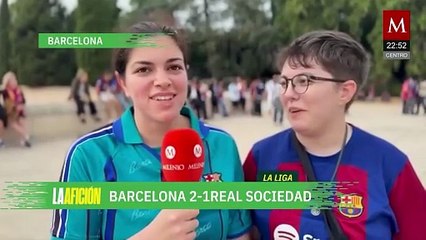 Barcelona toma la cima de LaLiga tras triunfo sobre Real Sociedad