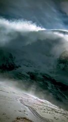 Snowfall in Switzerland’s most beautiful mountain