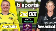 Women's World Cup 2025 | New Zealand Women vs Australia Women 2nd ODI Match Preview |