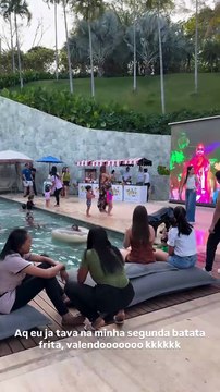 Em meio a rumores de affair, Virginia dança hit de Zé Felipe em festa com os filhos