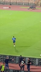 بعد استبعاده من قائمة مباراة الأهلي.. إحماء منفرد لأحمد ربيع لاعب وسط الزمالك