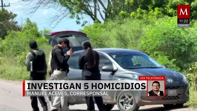 Continúa la violencia en Sinaloa; se reportan 5 homicidios dolosos