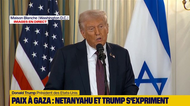 Donald Trump annonce que Benjamin Netanyahu a donné son accord pour le plan de paix dans la bande de Gaza