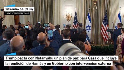 Trump y Netanyahu publican un plan de paz para Gaza