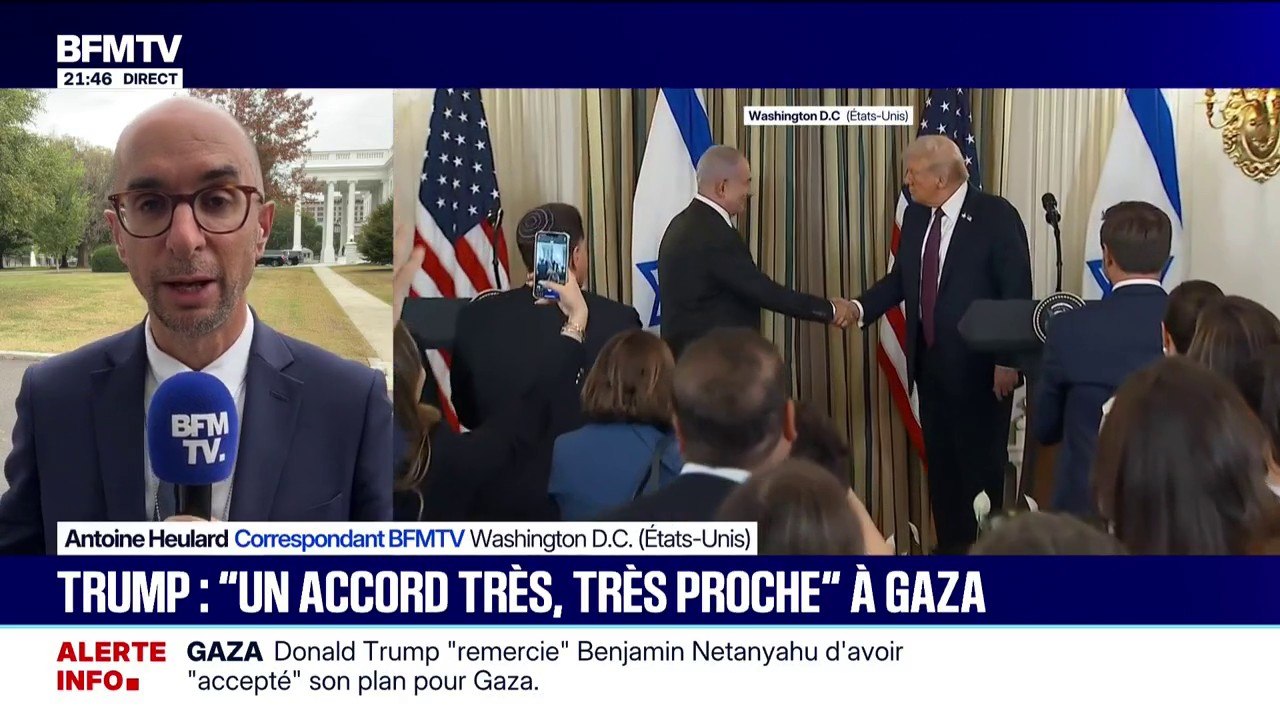 Gaza: Benjamin Netanyahu a "accepté" le plan de paix en 20 points proposé par Donald Trump