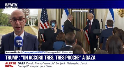 Gaza: Benjamin Netanyahu a "accepté" le plan de paix en 20 points proposé par Donald Trump