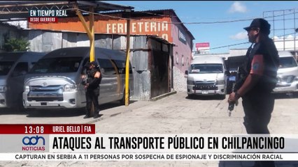 Ataques al transporte público detienen el servicio y paralizan labores en Chilpancingo, Guerrero