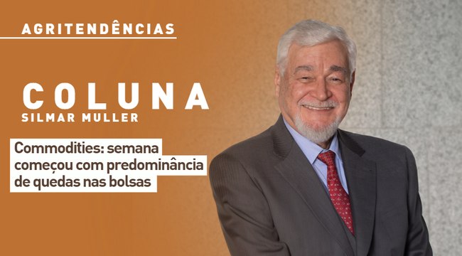 Commodities: semana começou com predominância de quedas nas bolsas