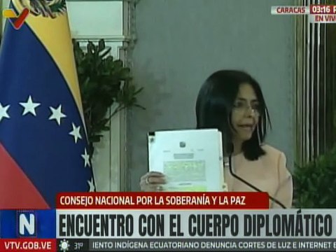 Vpdta. Delcy Rodríguez explica los estados de excepción contemplados en la Carta Magna venezolana