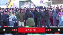Militantes de LLA quedaron cara a cara con los manifestantes que protestaban contra Milei