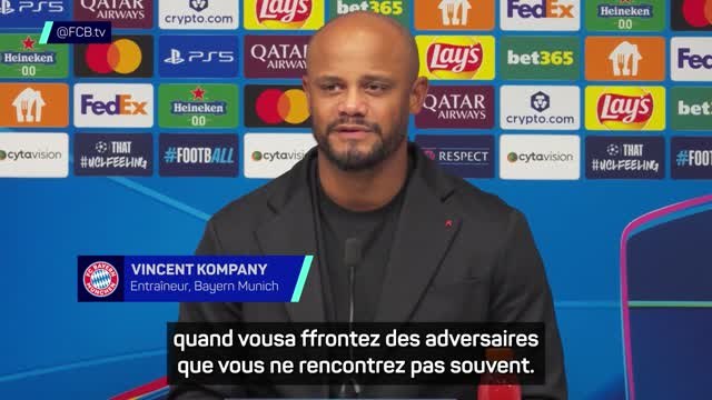 Bayern Munich - Kompany veut voir son équipe performante et émotionnellement prête contre Pafos