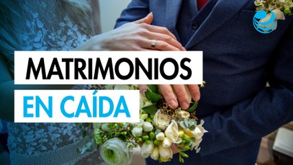 Matrimonios en México caen a nivel histórico 5.4 por cada 1,000 adultos