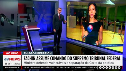 Edson Fachin assume o STF e defende vulneráveis e a separação da política; comentaristas avaliam