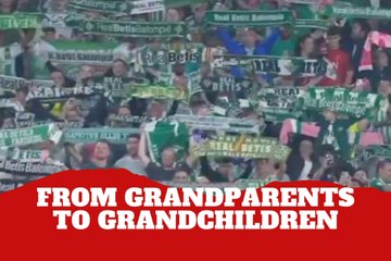 Betis honors its 11 longest-standing members on the pitch