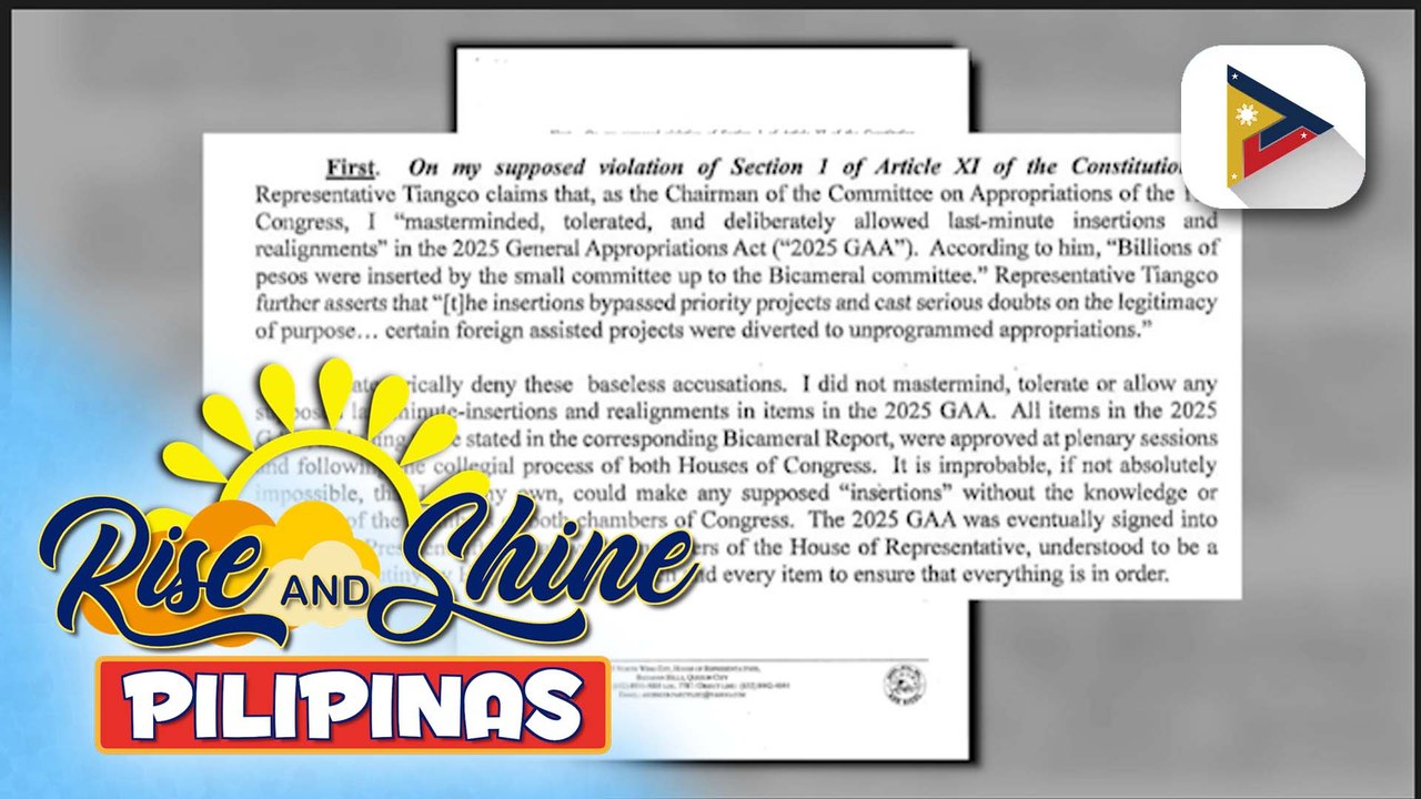 Elizaldy Co, nagbitiw na bilang kongresista, itinanggi ang mga akusasyon laban sa kanya | Ulat ni Mela Lesmoras