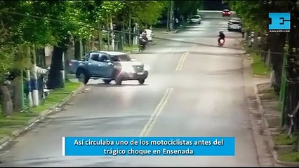 Trágico choque en Ensenada: así circulaba uno de los motociclistas minutos antes