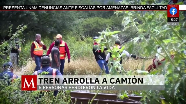 En Guanajuato, accidente vial entre camión de pasajeros y tren deja 5 muertos y múltiples heridos