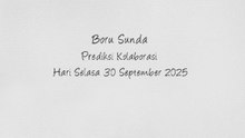 Kode Syair Boru Sunda Hari Selasa 30 September 2025 #PakTuntung