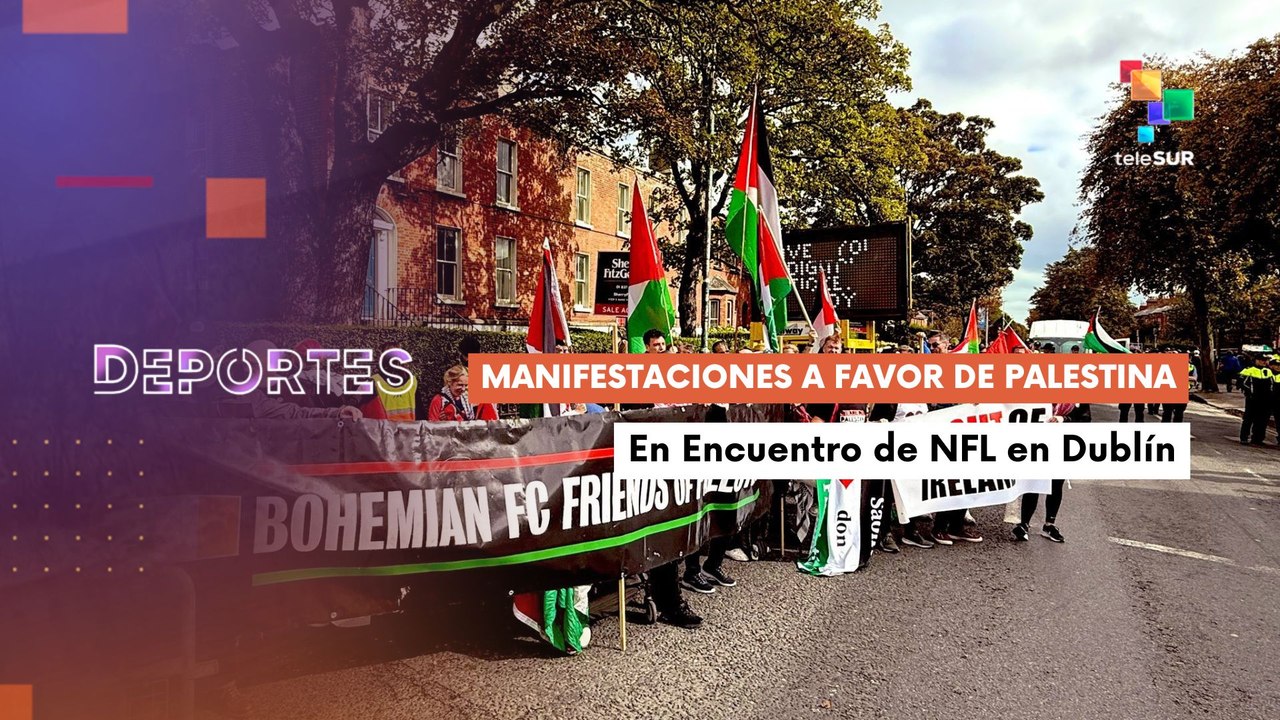 Manifestaciones a favor de Palestina en encuentro de NFL DEPORTES TE LO CUENTO 29-09-2025