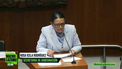 Reclaman tema de huachicol fiscal a Rosa Icela Rodríguez en su comparecencia ante el Senado