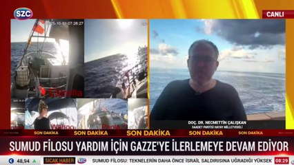 Doç.Dr.Necmettin Çalışkan: İsrailli askerler gemiye girmeye çalıştı