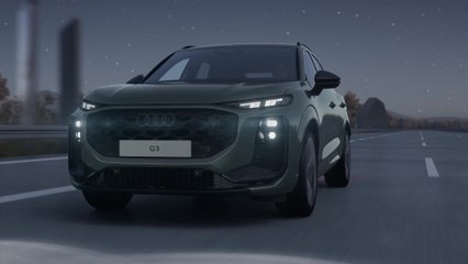 Audi Q3 SUV – Digital Matrix LED functions with micro LED technology – Animation