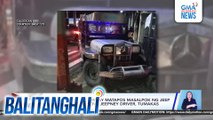 Motorcycle rider, patay matapos masalpok ng jeep na nag-counterflow; jeepney driver, tumakas | Balitanghali