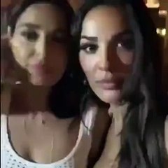 قُبلة تُنهِي الخلاف بين نادين نجيم وسيرين عبد النور