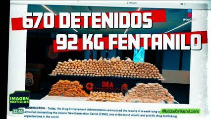 La DEA le decomisó al CJNG 92 Kilos de fentanilo en polvo y casi 23 toneladas de cocaína