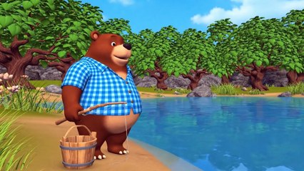 Funny 3D Cartoon for Kids – Ziggy the Squirrel & Plunk the Bear | Fishing Day Gone Wrong 2025