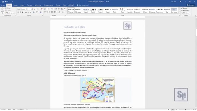 Word - Agregar y modificar encabezados y pies de página diferentes en Word. Tutorial en español HD