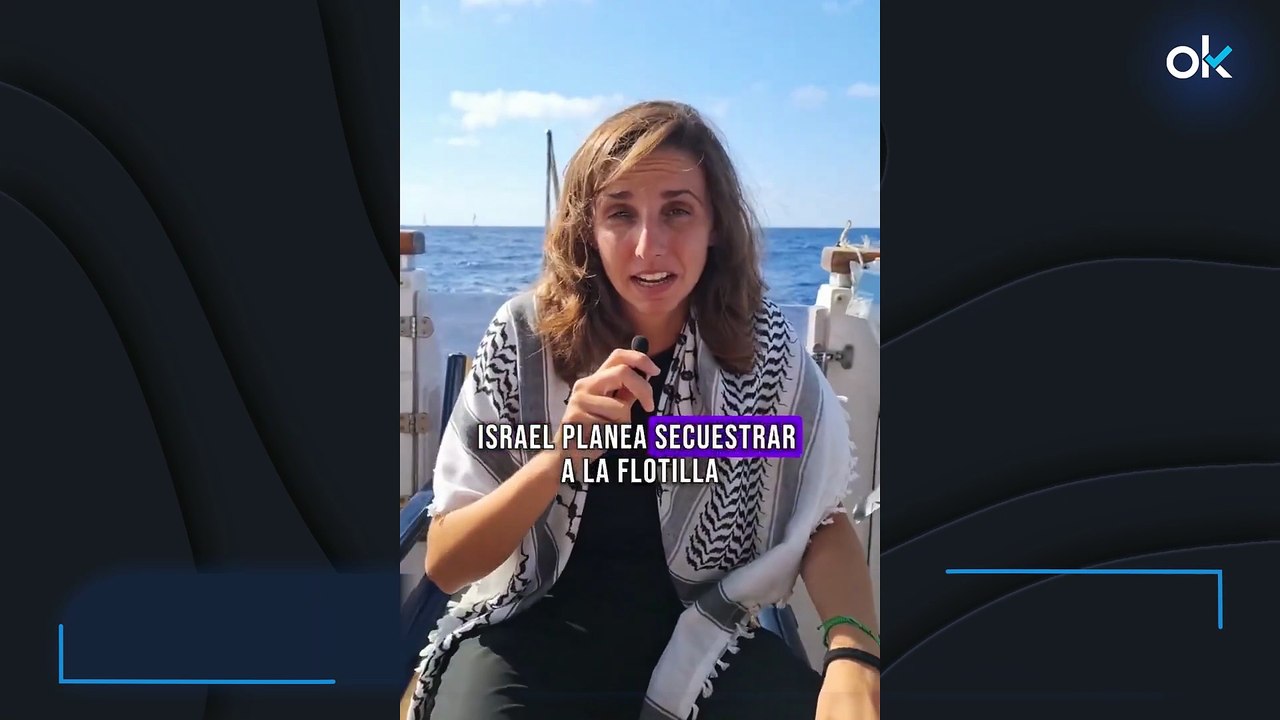 La concejal podemita de la flotilla pro-Gaza: "Israel planea secuestrarnos este martes"