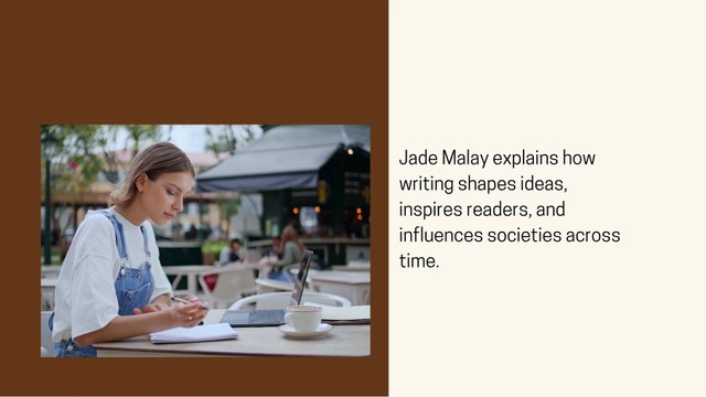 Jade Malay shares informative insights on writers