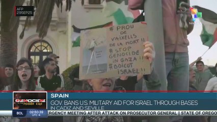 Spain: Gov. bans U.S. military aid for Israel through bases in Cadiz and Seville